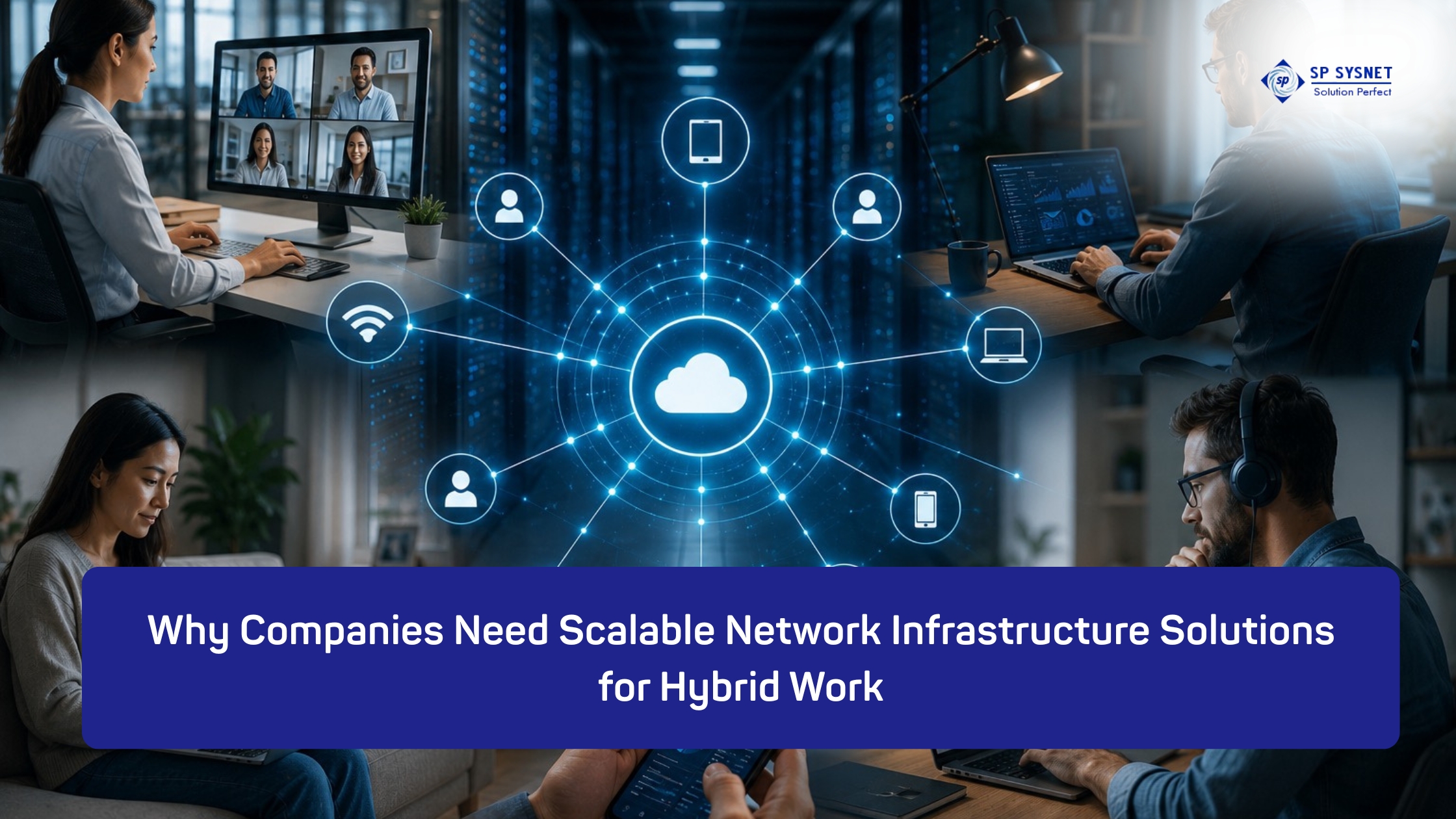 Scalable network infrastructure solutions for hybrid work environments